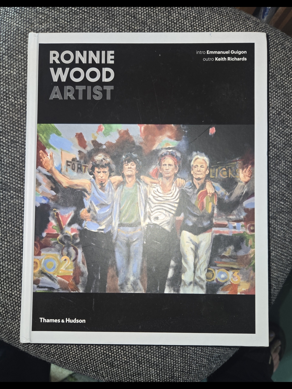 Ronnie Wood Artist Hardcover Art Book - Black & White Cover